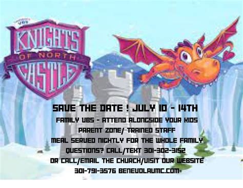 Family VBS @ Benevola UMC, 19225 Benevola Church Rd, Boonsboro, 10 July ...