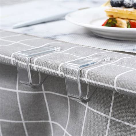 Tablecloth Clips, 24 Pack Picnic Table Clips, Clear Plastic Tablecloth ...
