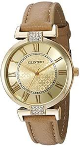 Ellen Tracy Women's Quartz Metal Automatic Watch, Color:Beige (Model ...