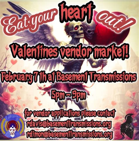 EAT YOUR HEART OUT Vendor Market at Basement Transmissions , Basement ...