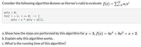 Image result for Complete Horner's Algorithm Python Code