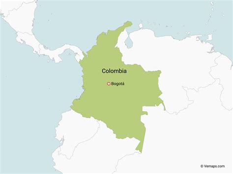Colombia Map : Free Vector Flat Design Colombia Map Infographic : Lonely planet's guide to colombia.