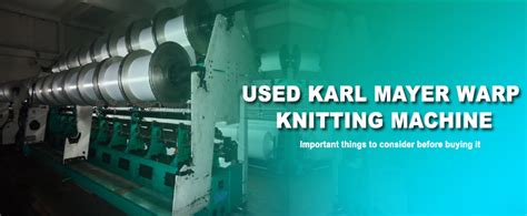Used Karl Mayer Warp Knitting Machine