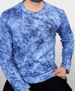 VeBNoR Printed Men Round Neck Blue T-Shirt - Buy VeBNoR Printed Men ...