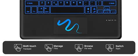 ProElite TouchPad Keyboard case for Apple iPad Pro 13 inch 2024 M4 with ...