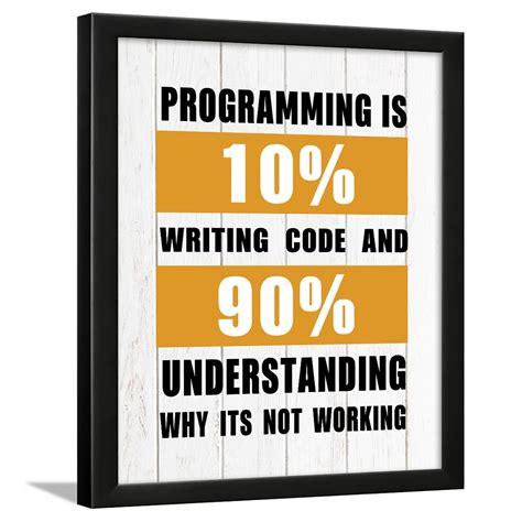 Buy Chaka Chaundh - Coding Quotes Frames - Engineering Quotes Wall ...