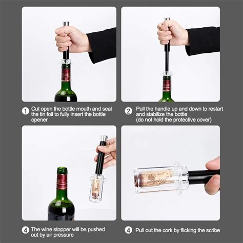 Air Pressure Vaccum Wine Opener Set