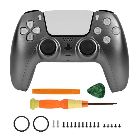 Buy TOMSIN Replacement Shell for PS5 Controller, DIY Faceplate Cover ...