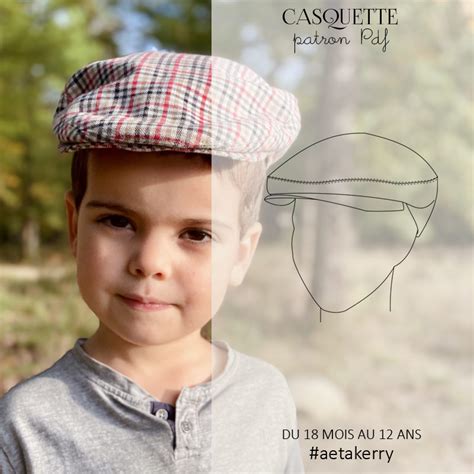 Patron couture casquette enfant | vintage - A&A Patrons