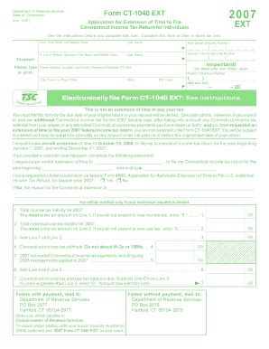 CT - 1040EXT - Fill and Sign Printable Template Online