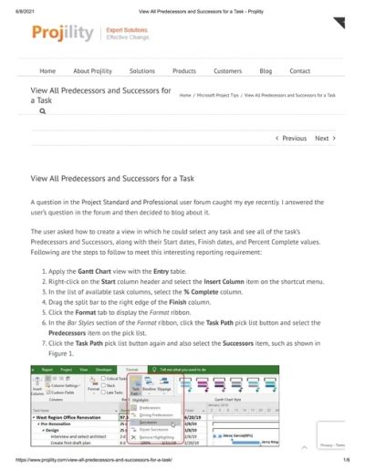 MS Project Tips 的图像结果