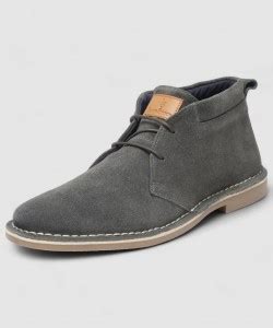 LOUIS STITCH Men's Ash Grey Italian Suede Leather Boots (Size-8 UK ...