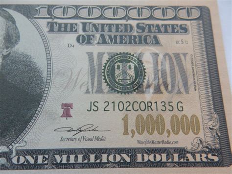 5 off $1,000,000 banknote bills 1000000 bank note one 1 million ...