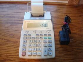 Image result for Sharp EL 1750 Adding Machine