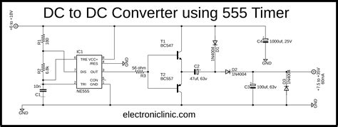 Simple DC to DC Converter using 555 Time IC 6V to 35 volts, Boost Converter