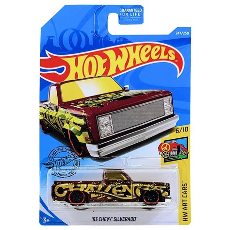 83 Chevy Silverado - Art Cars 6/10 - Hot Wheels – BlasterChile