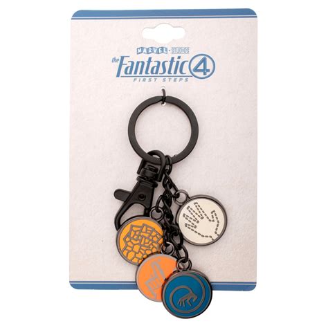 The Fantastic Four: First Steps Enamel Icon Keychain Merchandise - Zavvi UK