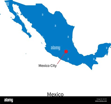 mexico map with capital