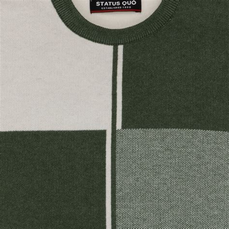 Buy Lt.Olive/Off White Round Neck Sweater for Boys | Status Quo