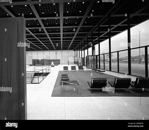 Mies van der Rohe. The Neue Nationalgalerie (New National Gallery) in ...