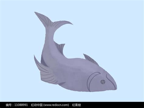 原创手绘动物海洋污染死去的鱼卡通插画图片下载_红动中国