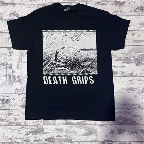 Black self printed Death Grips shirt - Great... - Depop
