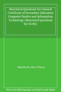 Structured Questions for General Certificate of Secondary Education ...
