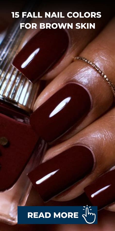 15 Fall Nail Colors for Brown Skin | Nail colors, Fall nail colors ...