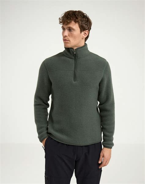 Men's merino wool fleece jacket - Free shipping - Dilling