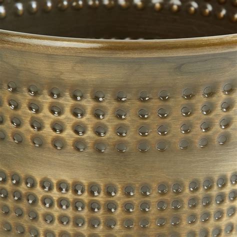 Buy Cairo Metal Debossed Planter from Home Centre at just INR 549.0