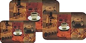 Servewell Aroma of Café Comfort Melamine Tray Set, 3-Pieces, Brown ...