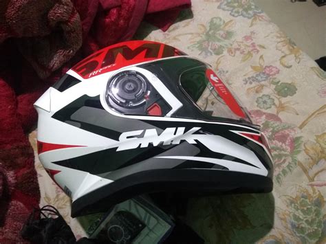 SMK GL132 Twister Logo Graphics Pinlock Fitted Energy Impact Resistant ...