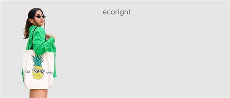 Eco Right Canvas Tote Bags for Women with Zip, College Bag for Girls ...