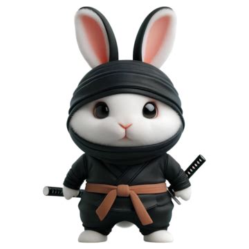 Ninja Rabbit Chibi PNG Transparent Images Free Download | Vector Files ...
