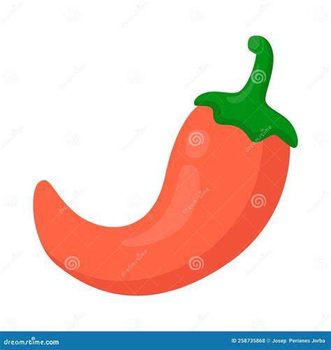 Chili Pepper Sign Emoji Icon Illustration. Spicy Hot Vector Symbol ...
