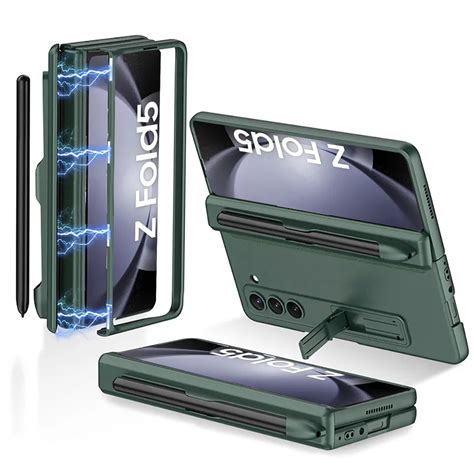 Magnetic Folding Pen Slot Full Case For Z Fold 5 – CASEIO