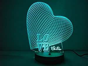 Buy Apna Photo® Customised Led 3D Illusion Night Lamp with Personalized ...