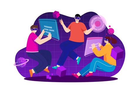 Virtual Community Illustration concept 8518150 Vector Art at Vecteezy