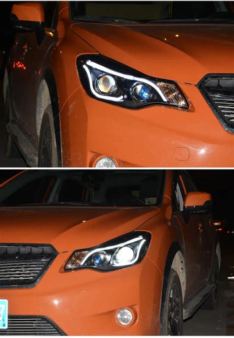 Car Styling Head lamp light for XV Headlights 2011-2015 Crosstrek LED ...