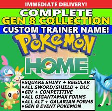 Pokemon Home COMPLETE GEN 8 SHINY+NON, CUSTOM OT, | Ubuy India
