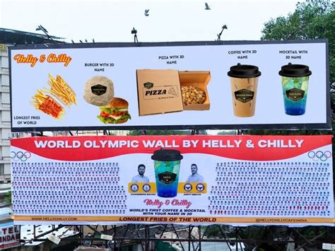 Helly & Chilly's Record-Breaking Feat: 850-Foot Hoarding Celebrates ...