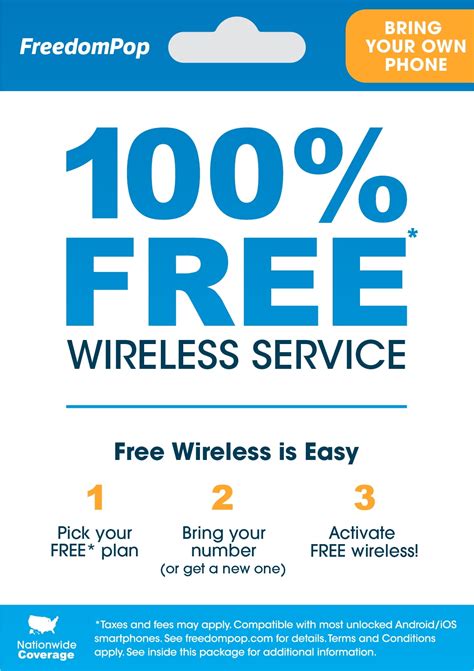 FreedomPop Starter SIM Kit: 100% FREE Wireless Service - Walmart Business Supplies