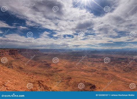 Utah-Needles Overlook-view of Canyonlands National Park Stock Image ...