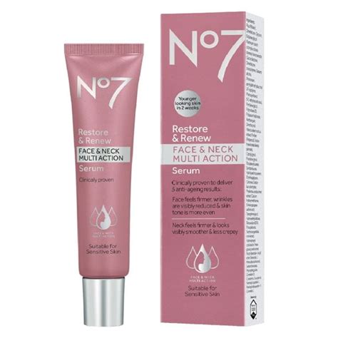 Buy No7 Restore & Renew Face & Neck Multi Action Serum - 1.0 oz Online ...