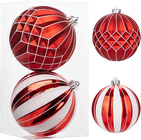 Amazon.com: Briful 6'' Extra Large Christmas Ornaments for Trees ...