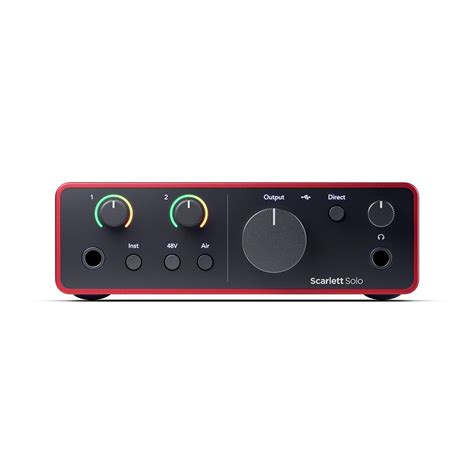 Focusrite Scarlett Solo 4th Gen USB Audio Interface, for the Guitarist ...