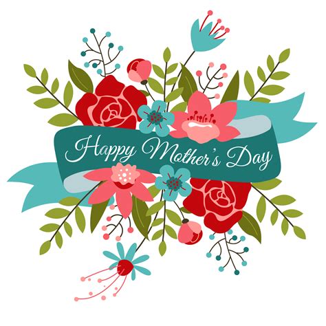 Happy Mothers Day Flower PNG High-Quality Image