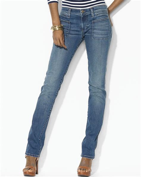 Lauren Ralph Lauren Patch Pocket Stretch Denim Skinny Jeans ...