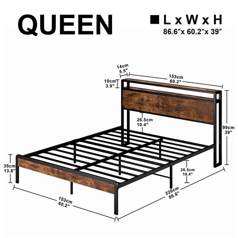 Queen Size Bed Frame Dimensions