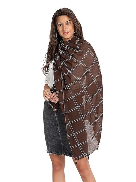 Buy ICW WOMEN LARGE SCARVES STOLES (BIG SIZE 90 X 190 CM) COTTON ...